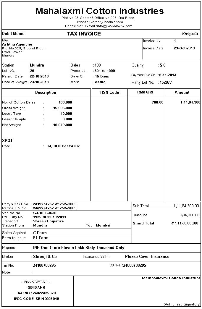 Tally Sales Invoice Customize Format at Melissa Douglass blog